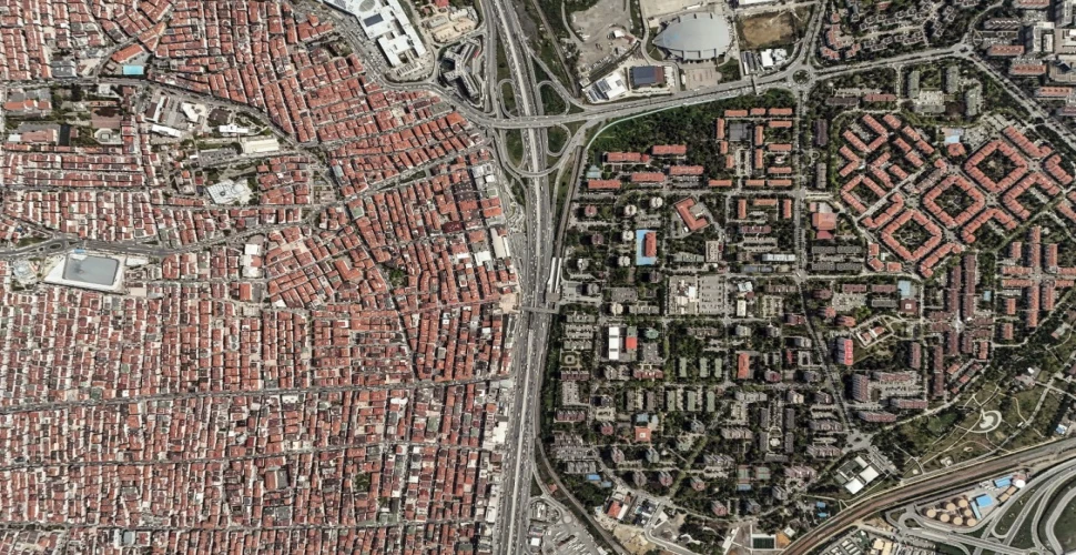 Depremle gündeme gelen iki farklı İstanbul şehirleşmesi havadan görüntülendi