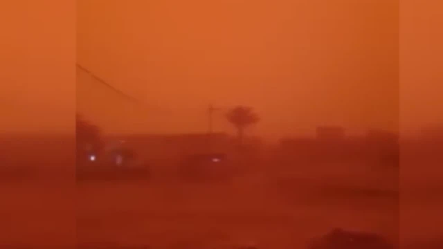 Irak'ı kum fırtınası vurdu: